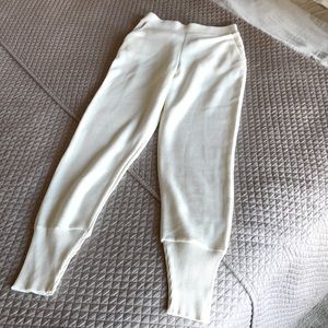 Zara knit sweatpants in cream